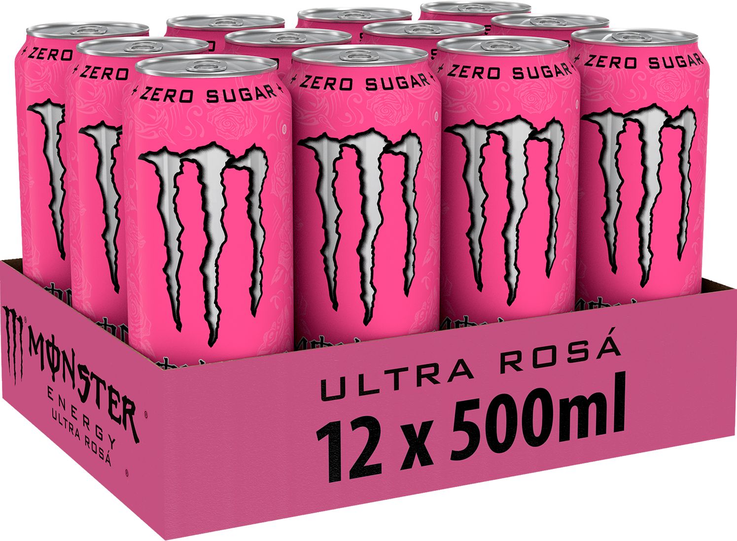 Monster Energy Ultra Rosa - 12 Pack of 500 ml Cans