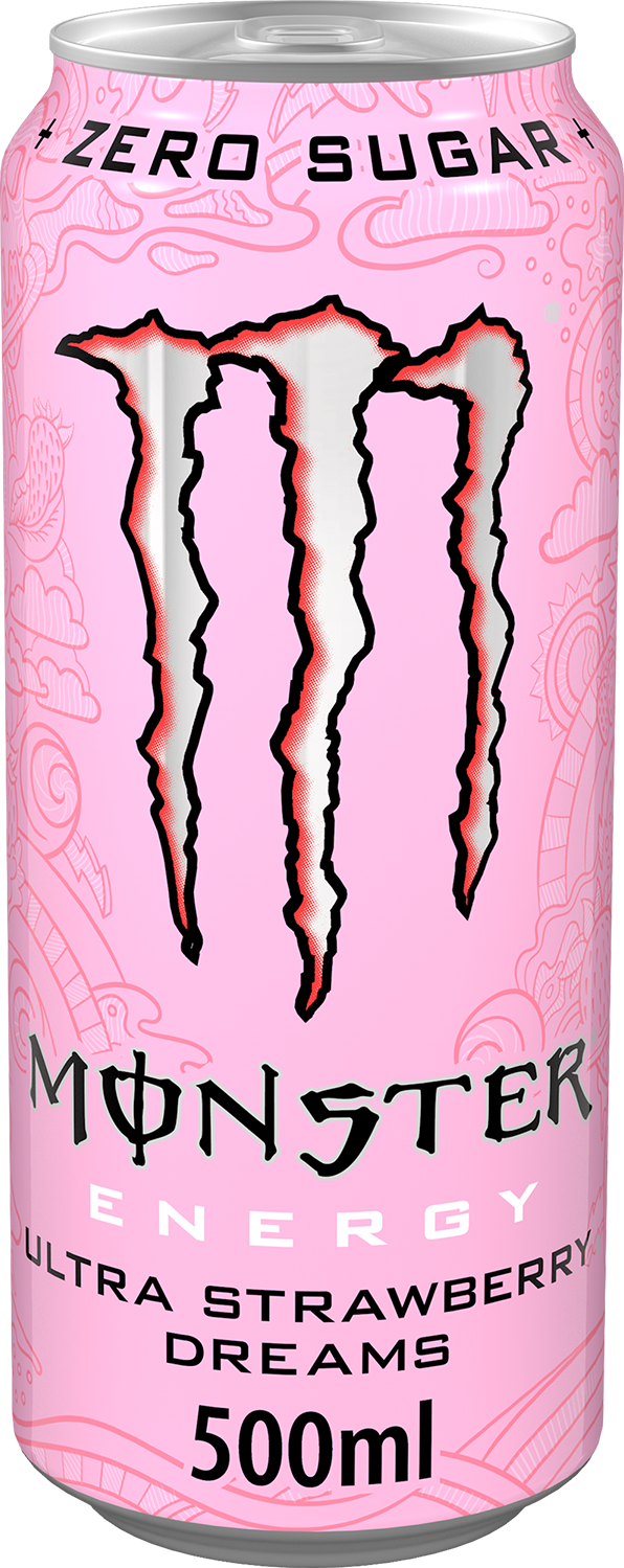 Monster Energy Ultra Strawberry Dreams - Pack of 12 (500 ml each)