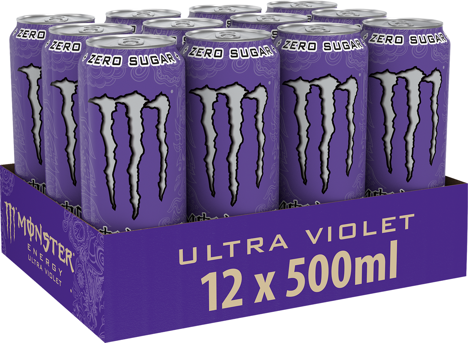 Monster Energy Ultra Violet - 12-Pack (500 ml Each)