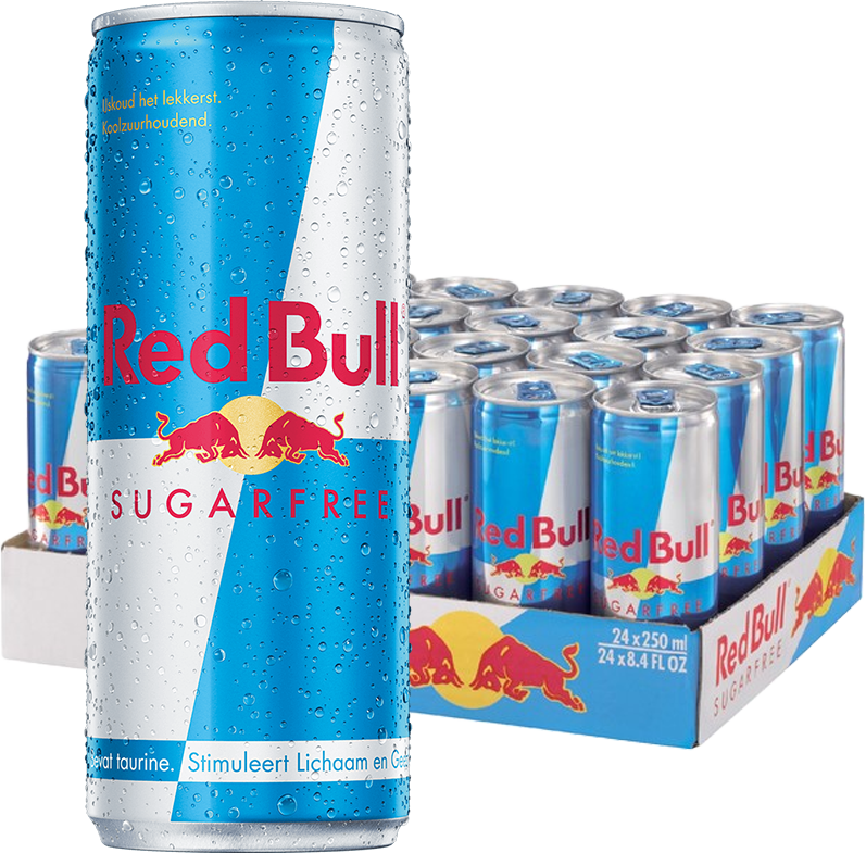 Red Bull Sugarfree (24 x 250 ml) | Energizing Refreshment — Selected by ÉLAN VITAE