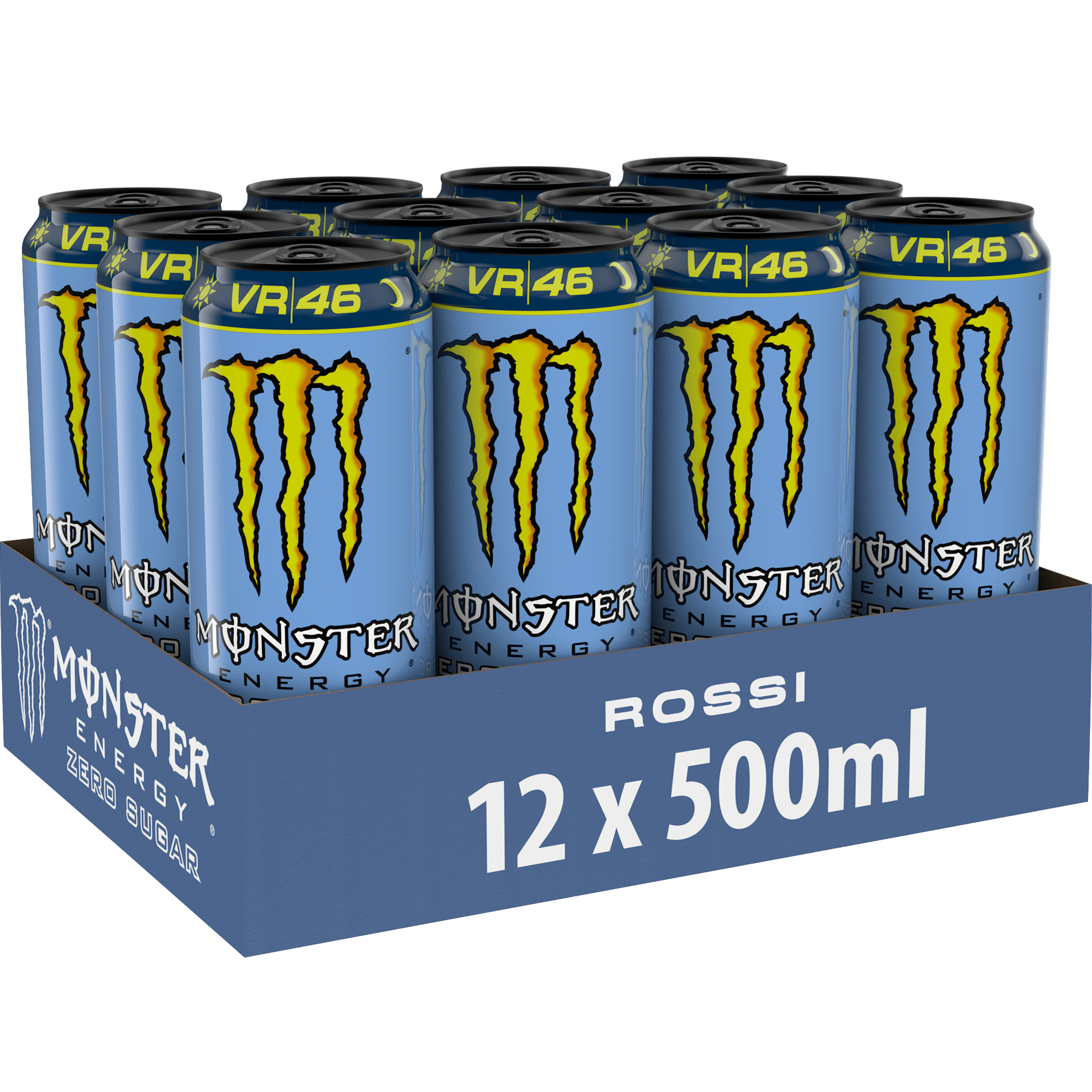 Monster Energy VR46 Zero Sugar - 12 Pack (500 ml Each)